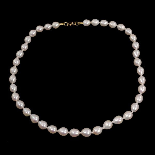 &quot;White Satin Pearls&quot; Necklace