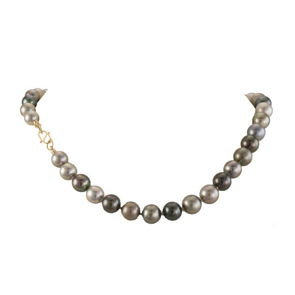 Graduated Mixed Color Tahitian Pearl Necklace