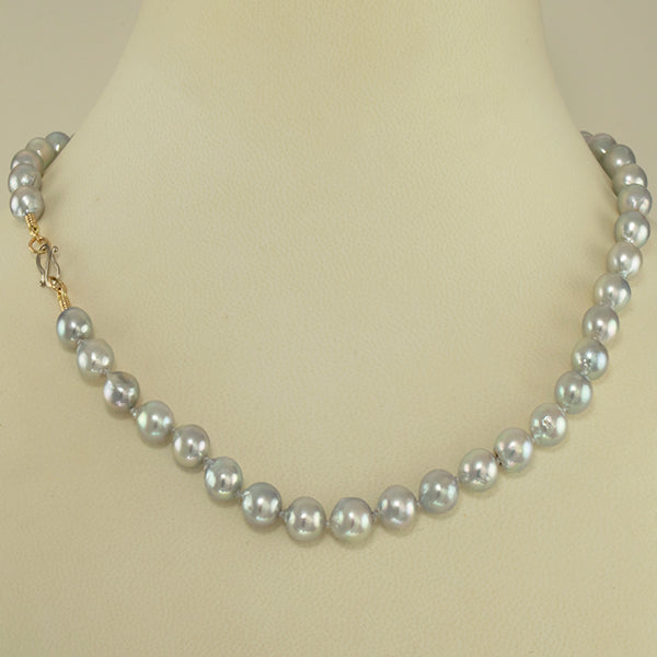 &quot;Gray Akoya&quot; Pearl Necklace