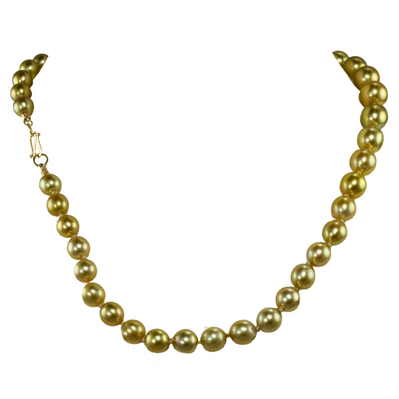 Buy quality White Flat Pearls Necklace With CZ Golden Chakri JPM0342 in  Hyderabad
