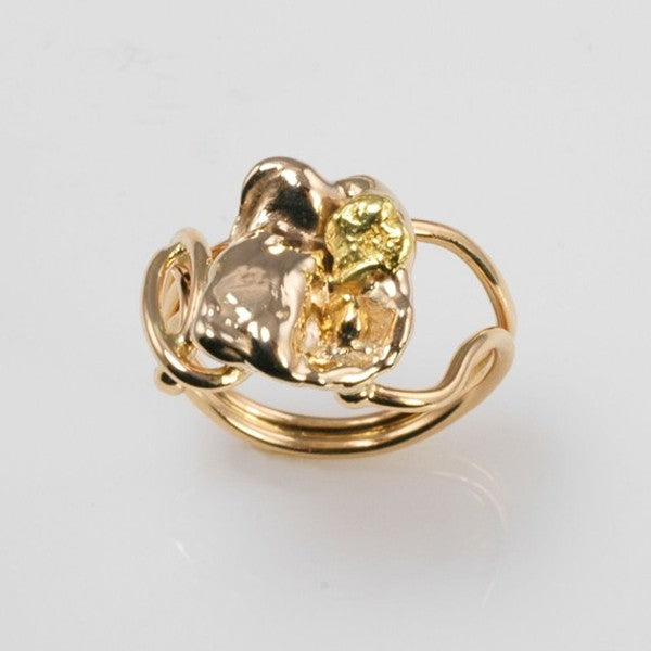 Placer Nugget Treasure Ring