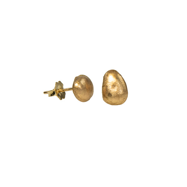 &quot;Nuggets&quot; Gold Earrings