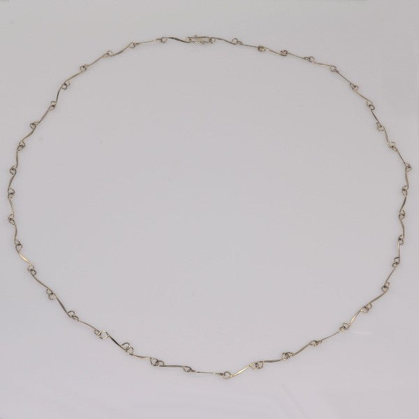 White Gold &quot;Forever Chain&quot; Necklace