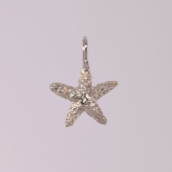 &quot;Beachcomber&quot; White Gold Starfish Pendant