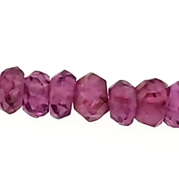Purple Garnet Bead Necklace